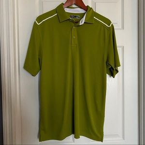 Callaway Mens Green Golf Short Sleeve Polo